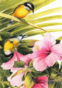 Klassik Blumen Werke - am167D Tier Vogel Klassische Blumen